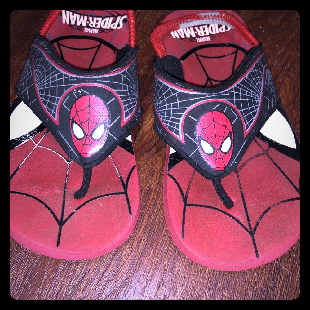 FREE WITH BOYS PURCHASE! Spiderman flip-flops